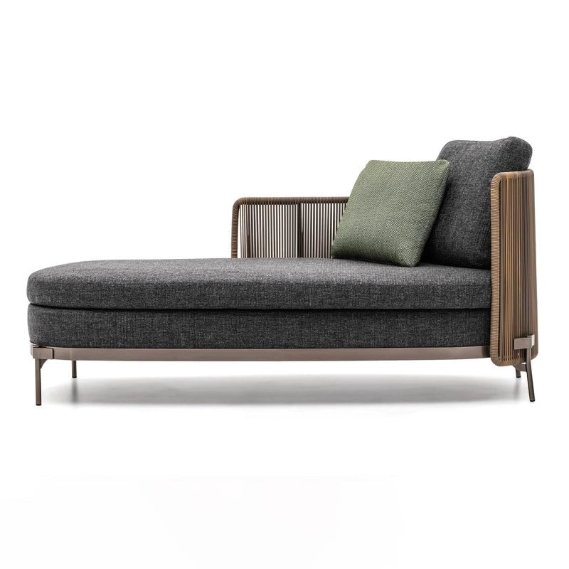 Outdoor sofa living room lazy combination rattan chair open-air outdoor courtyard balcony small table and chairs casual coffee table