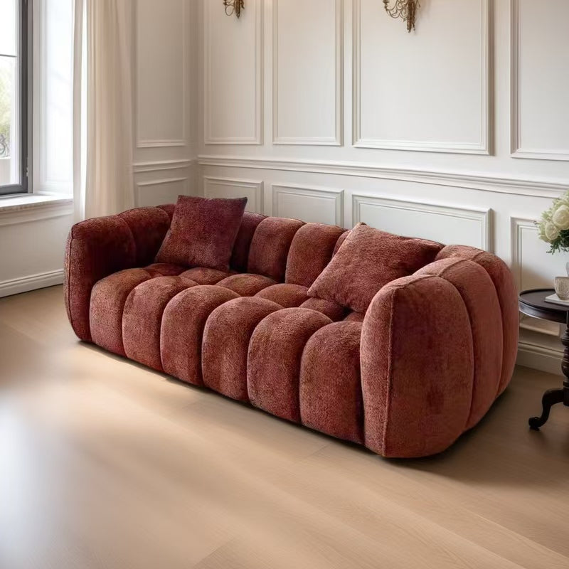 Pumpkin sofa retro single living room small apartment modern designer straight row three people