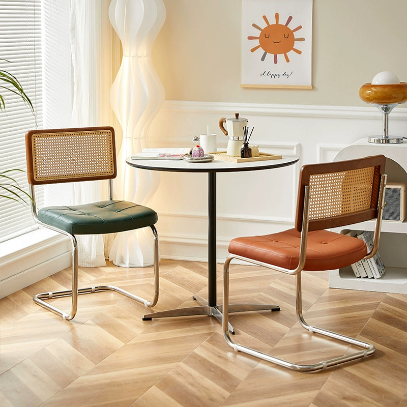 Home dining chair retro style designer rattan chair cafe leisure chair