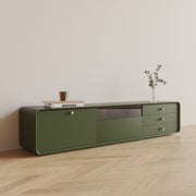 Living room TV cabinet French solid wood paint modern simple floor TV cabinet coffee table combination