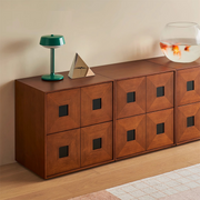 Home retro TV cabinet, living room home combination cabinet