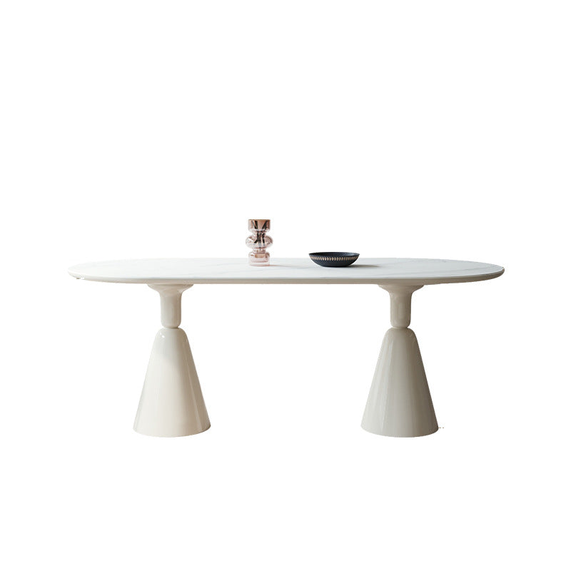 Slate dining table Household dining table and chairs Small apartment rectangular Holy Grail dining table custom