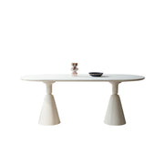 Slate dining table Household dining table and chairs Small apartment rectangular Holy Grail dining table custom