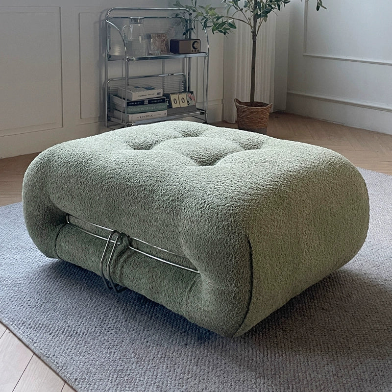 Cream style modern single living room special-shaped three-person fabric sofa