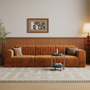 Medieval designer module splicing fabric sofa retro living room beauty salon reception sofa