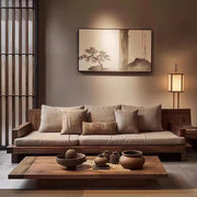 Outdoor sofa indoor living room B & B hotel solid wood waterproof leisure furniture