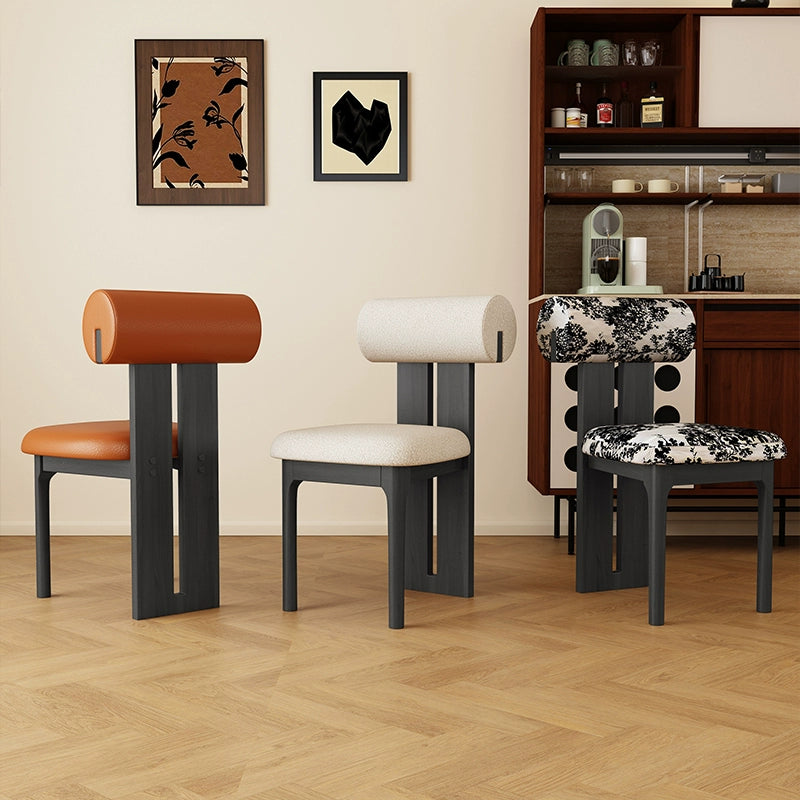 Retro solid wood dining chair home backrest chair high-end restaurant table chair stool