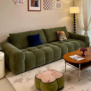 Retro marshmallow fabric sofa cloud small apartment living room sofa