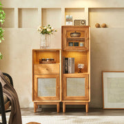 Rattan wine cabinet living room dining side cabinet locker display cabinet simple modern entrance cabinet