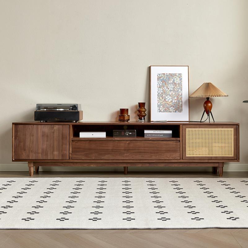 TV cabinet coffee table combination living room retro storage cabinet TV cabinet