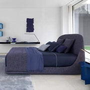 Fabric bed high-end villa double master bed custom