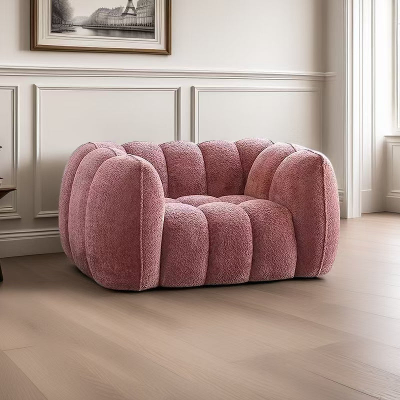 Pumpkin sofa retro single living room small apartment modern designer straight row three people