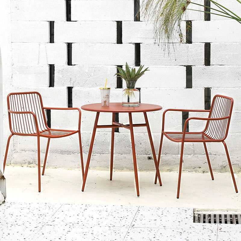 Outdoor leisure table and chair courtyard balcony coffee table combination outdoor garden open-air cafe