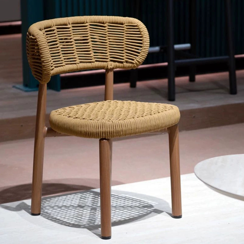 Outdoor tables and chairs gazebo rattan furniture waterproof model room designer hotel villa balcony leisure round table and chairs