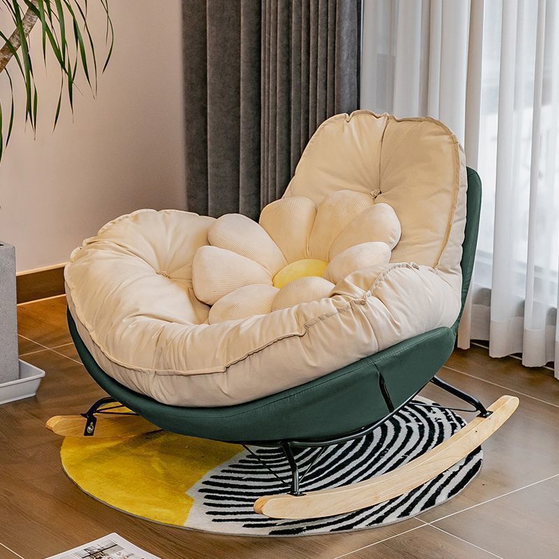 Lazy sofa single rocking chair balcony living room bedroom casual reclining and sleeping luxury eggshell penguin chair