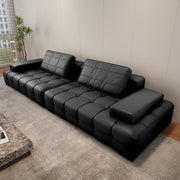 Minimalist Leather Art Sofa Lawrence Cat Scratch Software Modern Home Living Room Straight Lazy Sofa