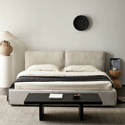 Fabric bed soft bed simple master bed custom