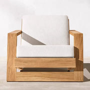 Outdoor sofa courtyard outdoor anti-corrosion waterproof sun protection sun room leisure garden solid wood furniture custom