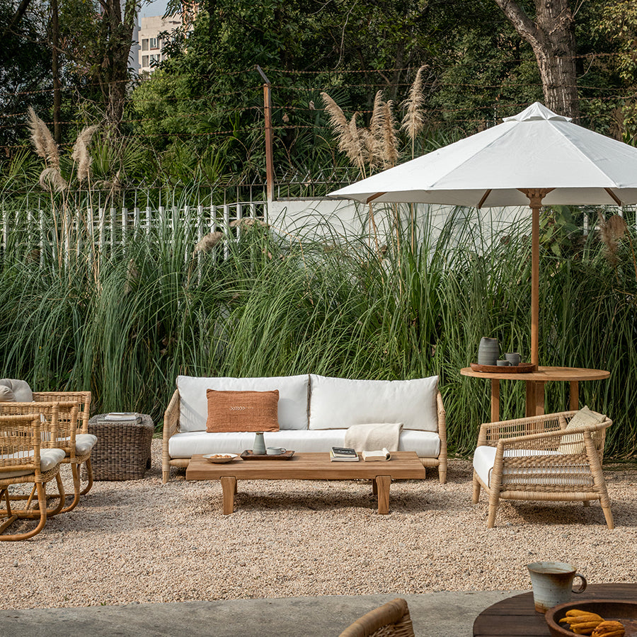 Outdoor courtyard bed and breakfast leisure sofa coffee table combination outdoor furniture