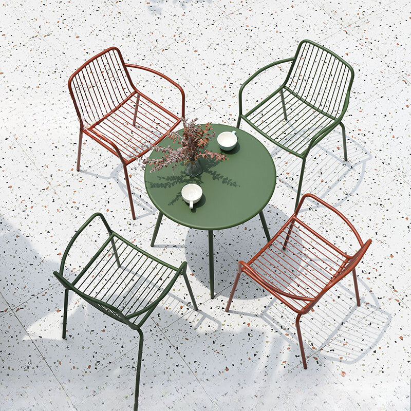 Outdoor leisure table and chair courtyard balcony coffee table combination outdoor garden open-air cafe